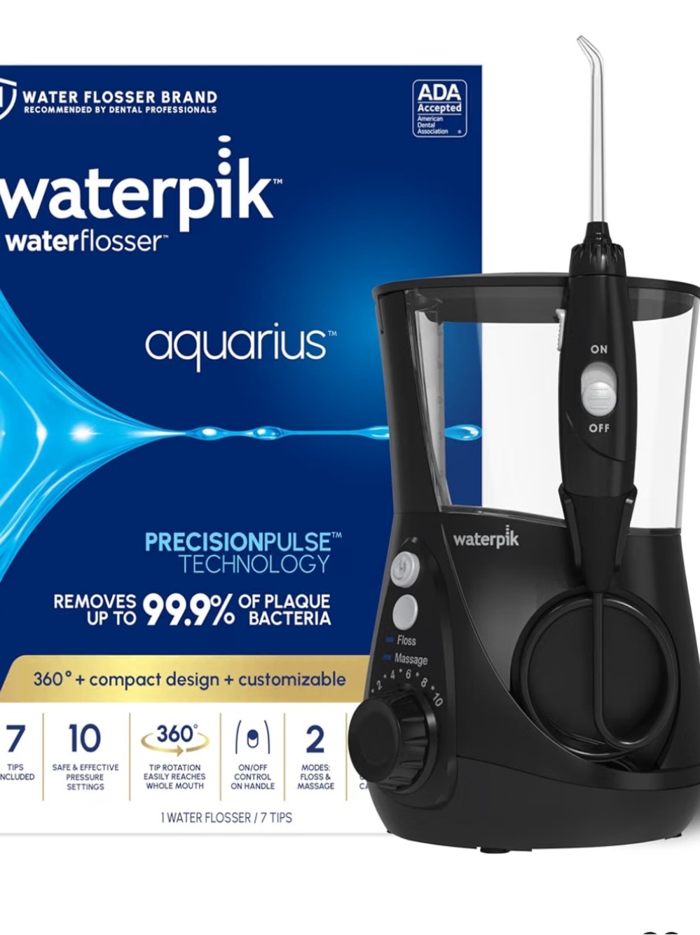 Aquarius Water Flosser - Black